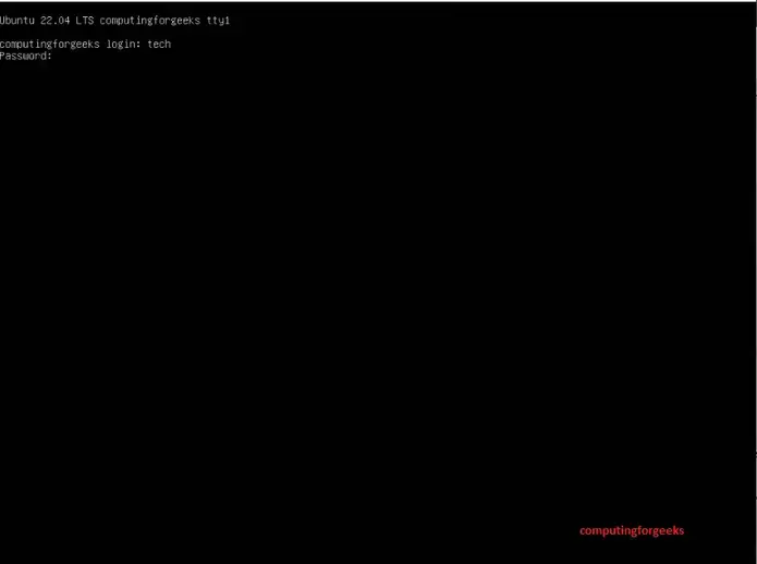 Install Ubuntu Server 22.04 (Jammy Jellyfish) Step by Step 15 9 login to fresh server