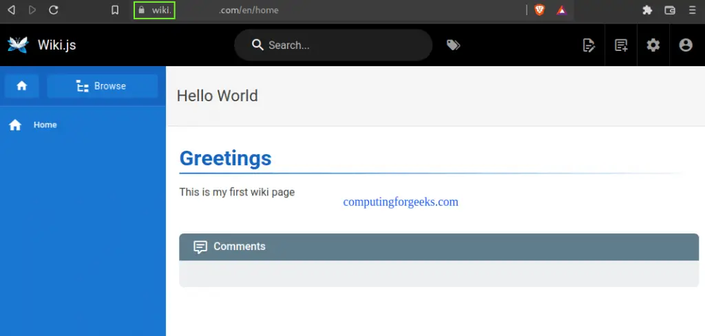 Install Wiki.js on Ubuntu 22.04|20.04|18.04 with Let's Encrypt SSL 10 Install Wiki.js on Ubuntu with Lets Encrypt SSL 15