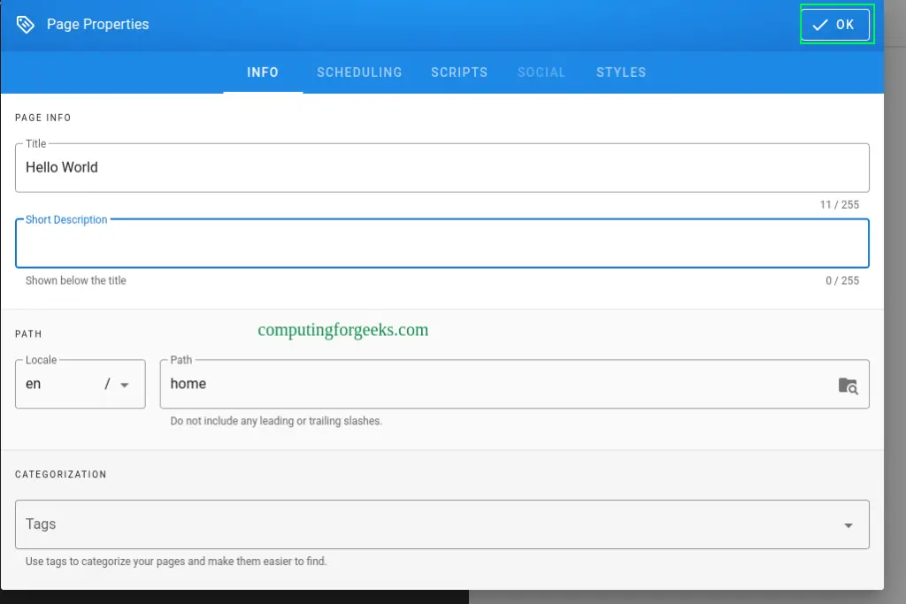Install Wiki.js on Ubuntu 22.04|20.04|18.04 with Let's Encrypt SSL 6 Install Wiki.js on Ubuntu with Lets Encrypt SSL 4