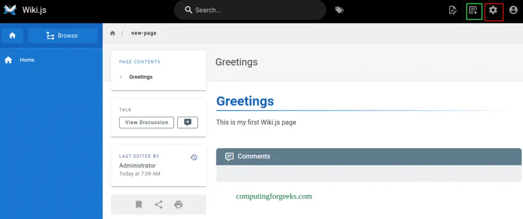 Install Wiki.js on Ubuntu 22.04|20.04|18.04 with Let's Encrypt SSL 8 Install Wiki.js on Ubuntu with Lets Encrypt SSL 7
