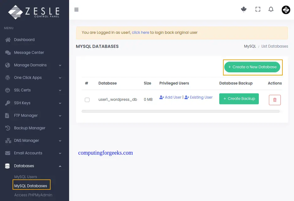 Install ZesleCP Control Panel on CentOS 7 / Ubuntu 20.04 19 Install ZesleCP Control Panel on CentOS Ubuntu 18