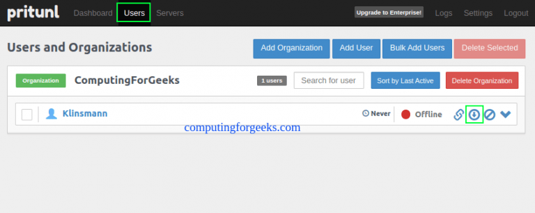 Install and Configure Pritunl VPN server on Amazon Linux 2 10
