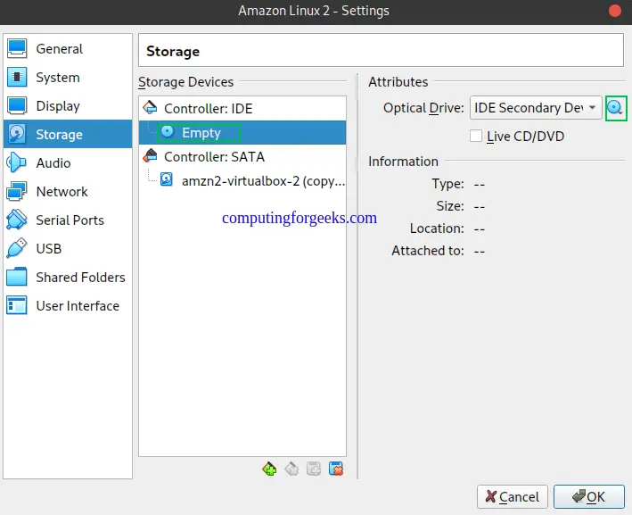 Run Amazon Linux 2 on VirtualBox/VMware/Hyper-V 4 Run Amazon Linux 2 on VirtualBox VMware vSphere Hyper V 3
