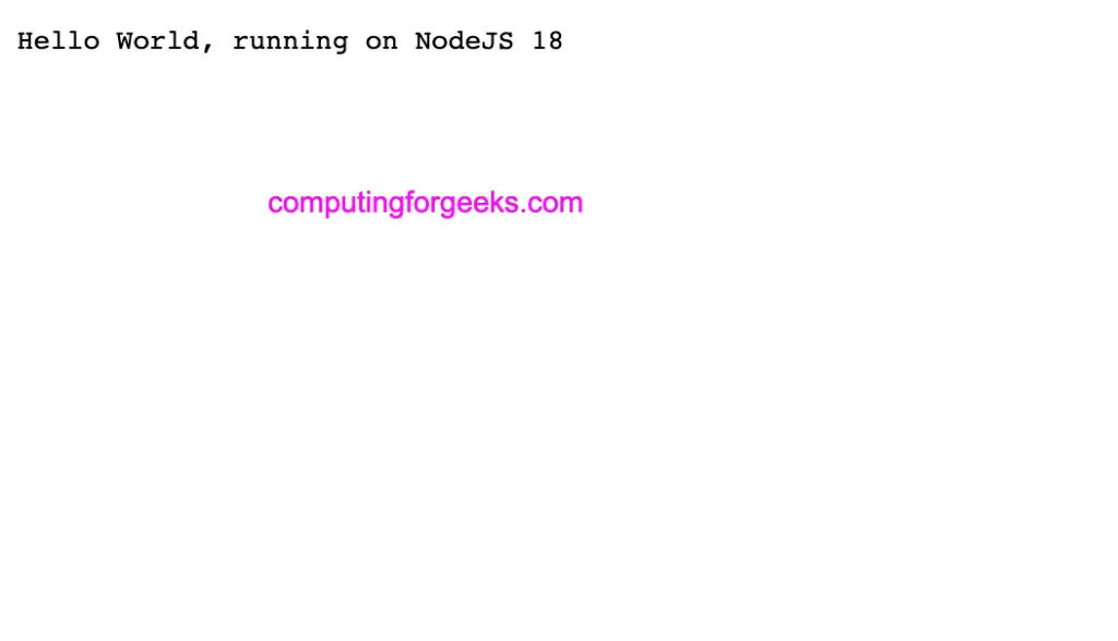 Install Node.js 18 on CentOS 8|RHEL 8|Rocky Linux 8 1 java hello world