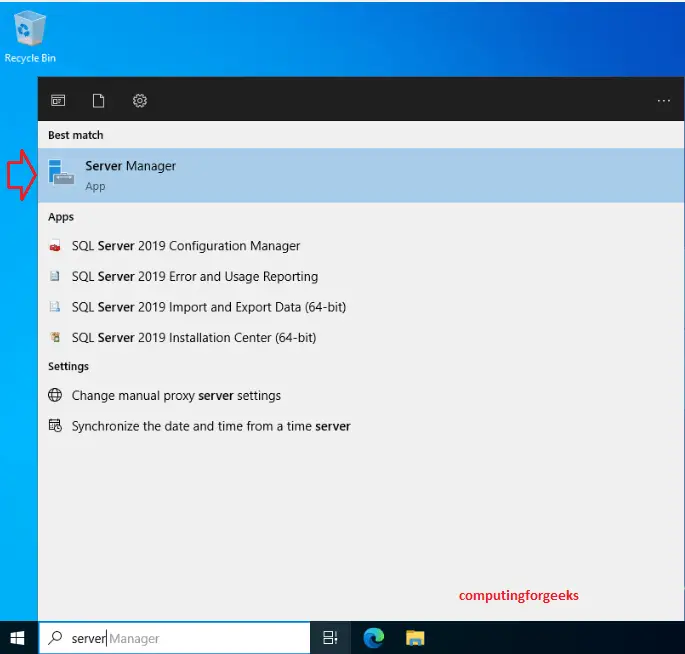 1 hyper v type server manager