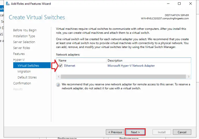 8 hyper v create virtual switches