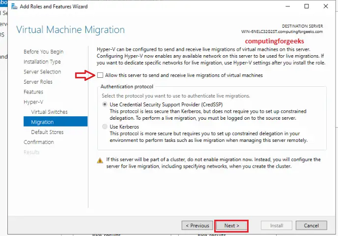 9 hyper v virtual machine migration