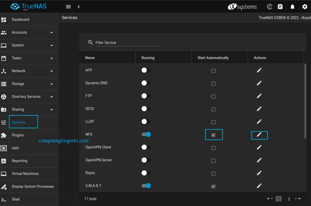 Create and Use Samba NFS WebDAV Shares on TrueNAS 10