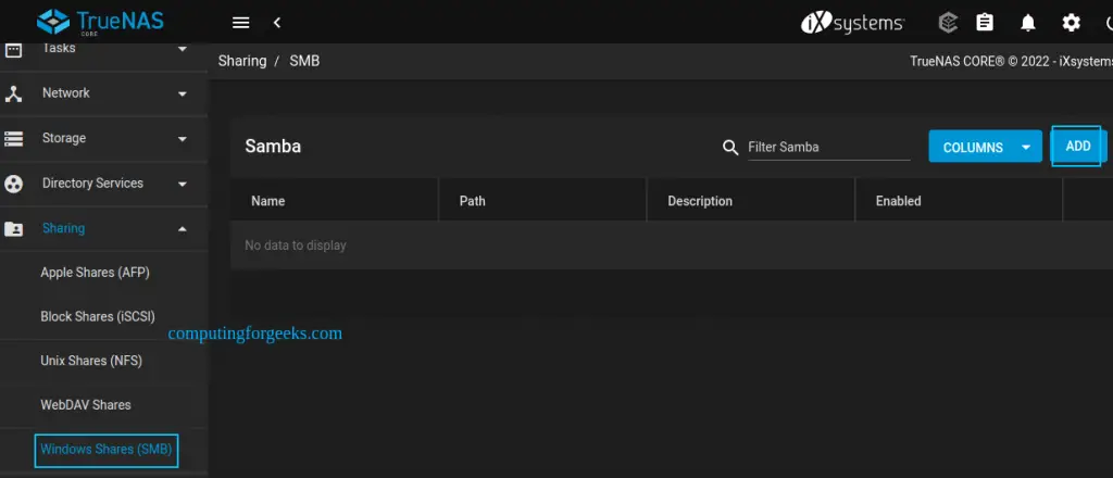 Create and Use Samba NFS WebDAV Shares on TrueNAS 18