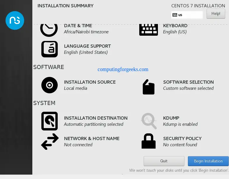 How To Install NethServer 7 on CentOS 7 / from ISO 8 How To Install NethServer 7 on CentOS 7 and from ISO 6
