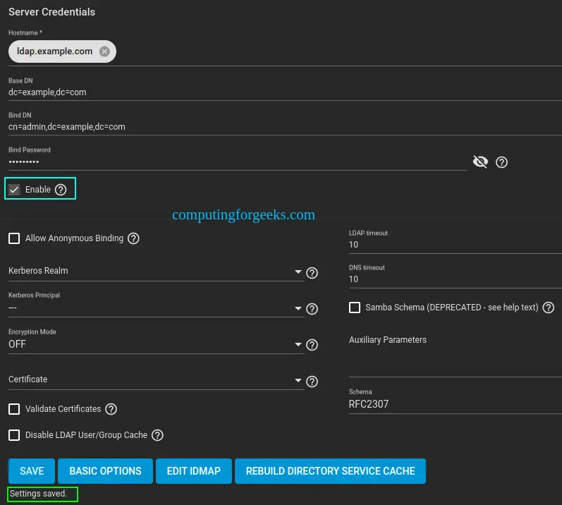 Integrate TrueNAS with LDAP / Active Directory for user Authentication 14 Integrate TrueNAS with LDAPActive Directory for user Authentication 14