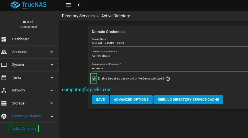 Integrate TrueNAS with LDAP / Active Directory for user Authentication 3 Integrate TrueNAS with LDAPActive Directory for user Authentication