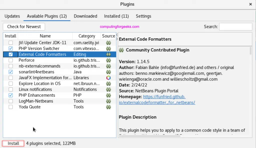 Install NetBeans IDE on Fedora 39/38/37/36/35/34 3 install netbeans 13 08
