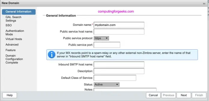 Install Zimbra 9 on CentOS 7 / RHEL 7 / Ubuntu 18.04 11 zimbra add domain 02