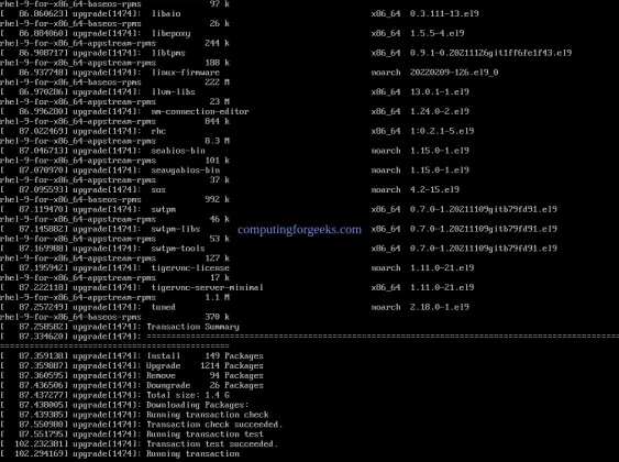 How To Upgrade to RHEL 9 from RHEL 8 Linux | ComputingForGeeks