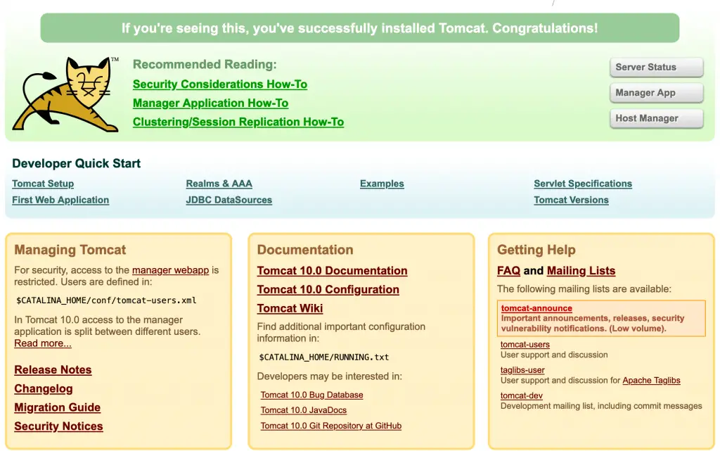 Install Apache Tomcat 10 on Ubuntu 22.04|20.04|18.04 1 install tomcat on ubuntu