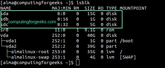 Configure iSCSI Target and Initiator on Rocky Linux 8|AlmaLinux 8 3 Configure iSCSI Target and Initiator 2