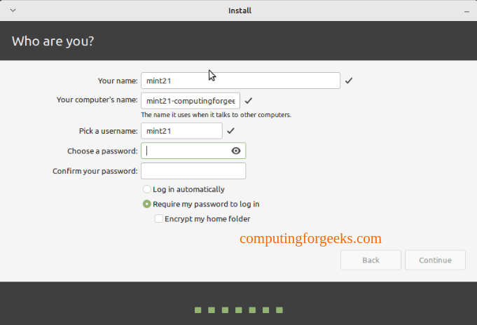Install Linux Mint 21 - Step by Step With Screenshots 28 Install Linux Mint 21 28