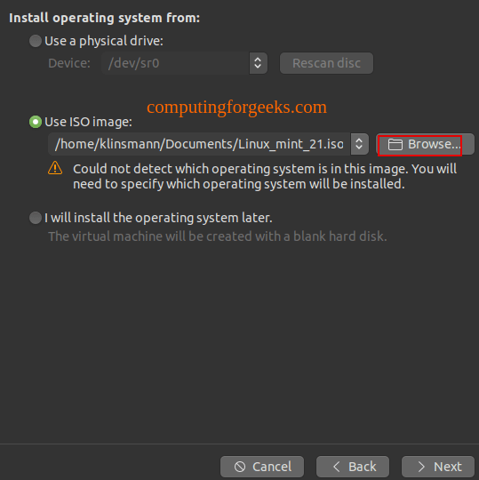 Install Linux Mint 21 - Step by Step With Screenshots 7 Install Linux Mint 21 7