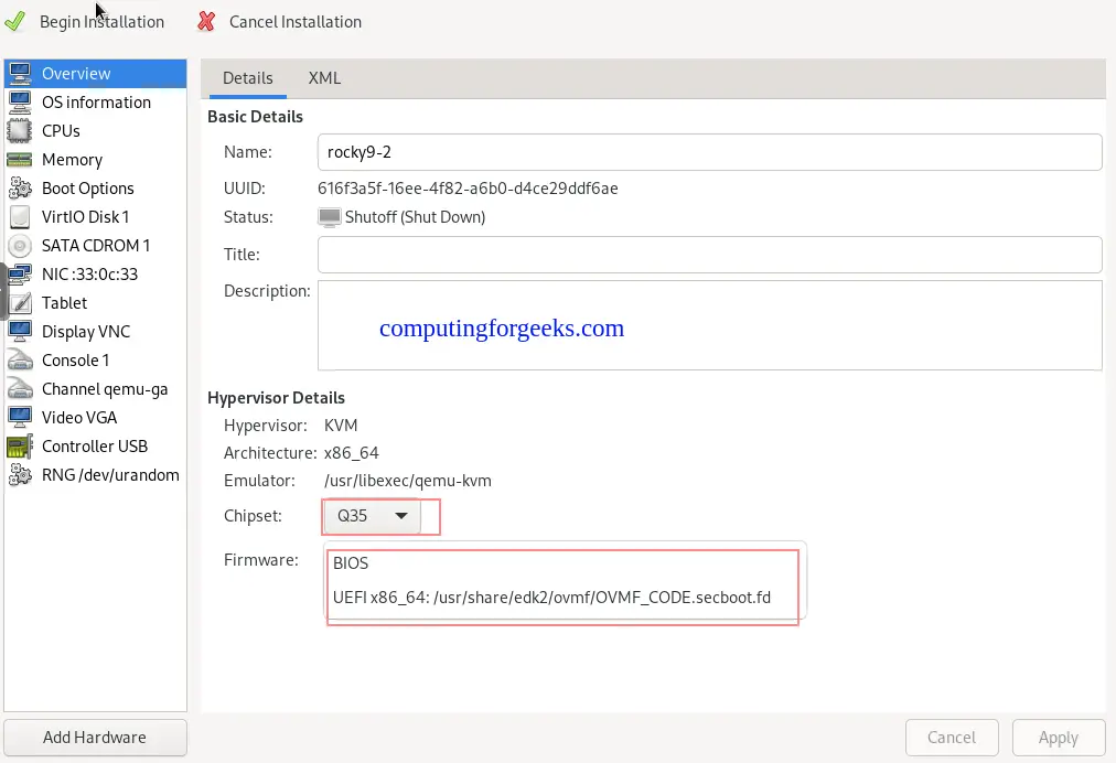 KVM Virtualization on Rocky Linux 9 9