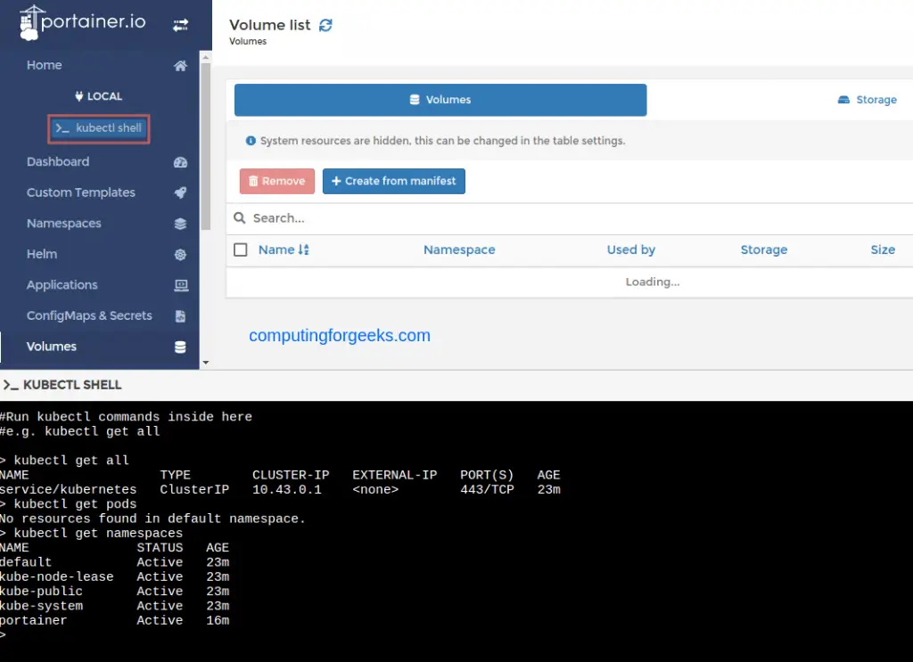 How To Manage Kubernetes Cluster using Portainer Dashboard 6 Kubernetes Cluster using Portainer Web Dashboard 5