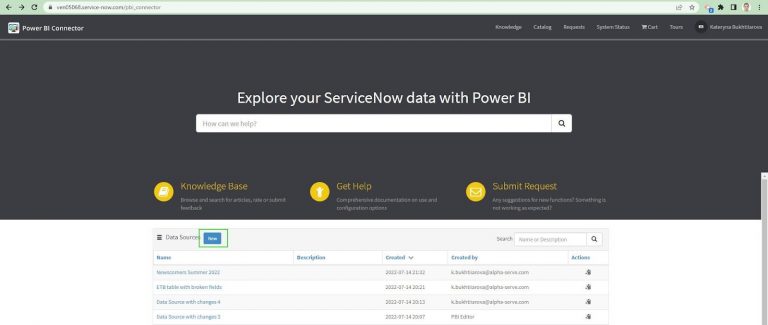 Power BI Connector for ServiceNow