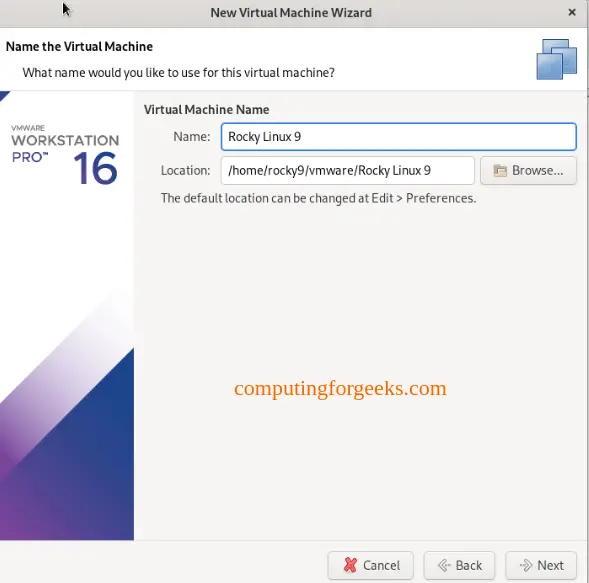 Install VMware Workstation / Player 16 on Rocky Linux 9 8 VMware WorkstationPlayer 16 on Rocky Linux 9 7
