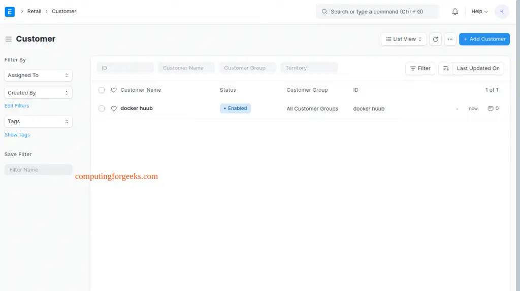How To Run ERPNext ERP System in Docker Containers 15 ERPNext ERP System in Docker Containers 14