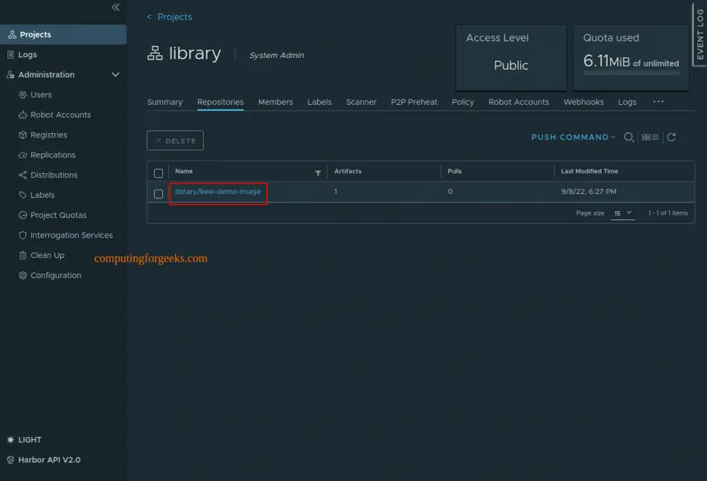 Install Harbor Image Registry on Ubuntu 22.04|20.04 16 Harbor Container Image Registry on Ubuntu 15