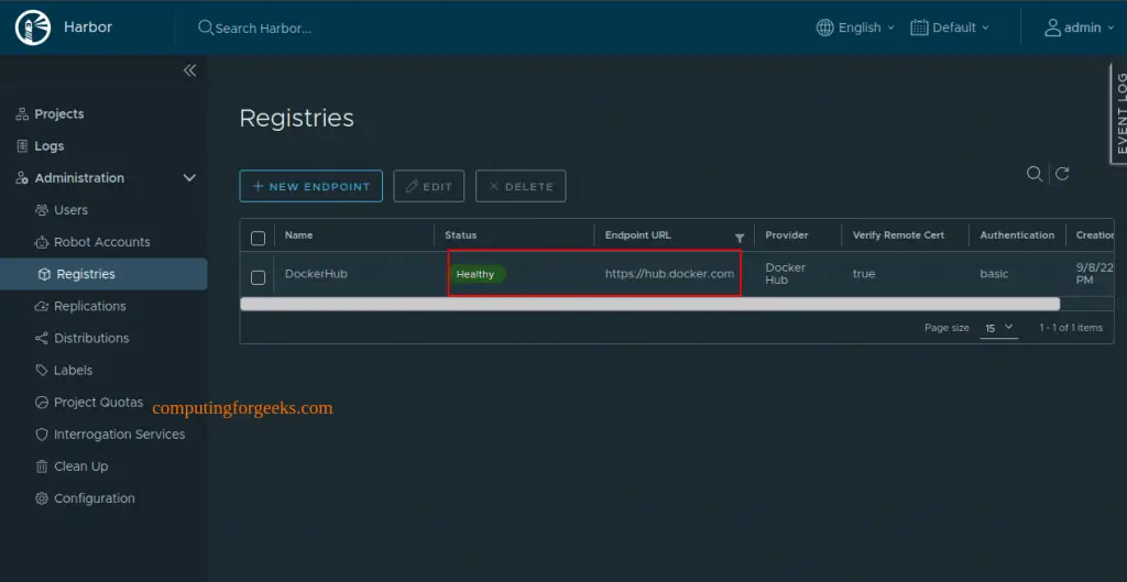 Install Harbor Image Registry on Ubuntu 22.04|20.04 10 Harbor Container Image Registry on Ubuntu 9