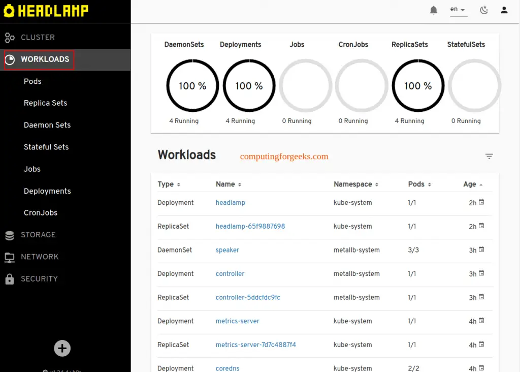 How To Install and Use Headlamp Kubernetes Web UI 5 Headlamp Kubernetes Web UI 4