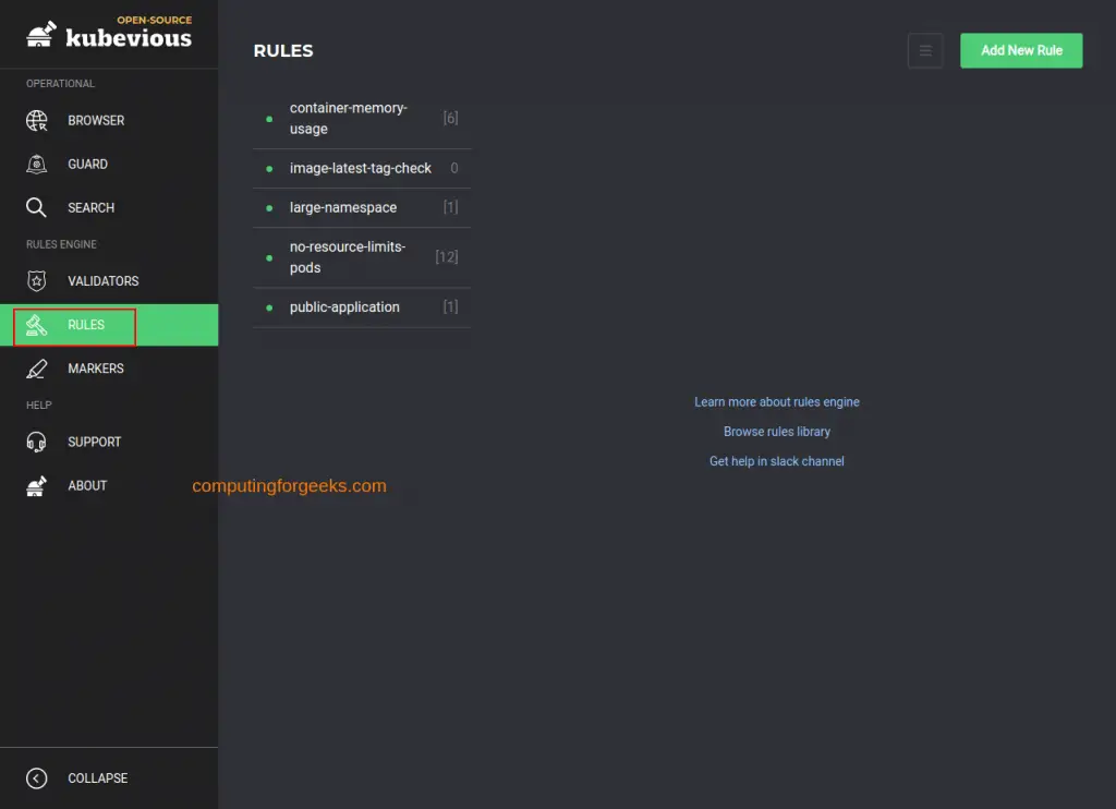 How To Manage Kubernetes Cluster with Kubevious 5 Manage Kubernetes Cluster with Kubevious 2