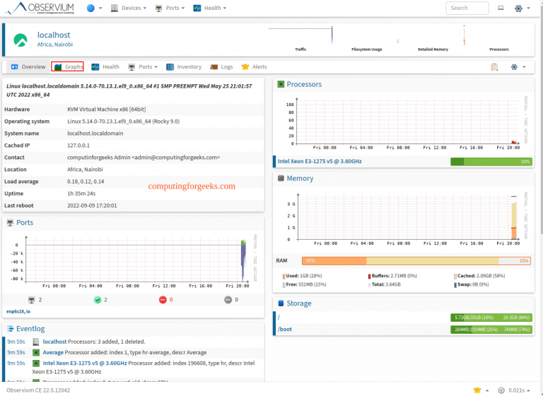 Install Observium Monitoring Tool on Rocky 9 / [Guide]