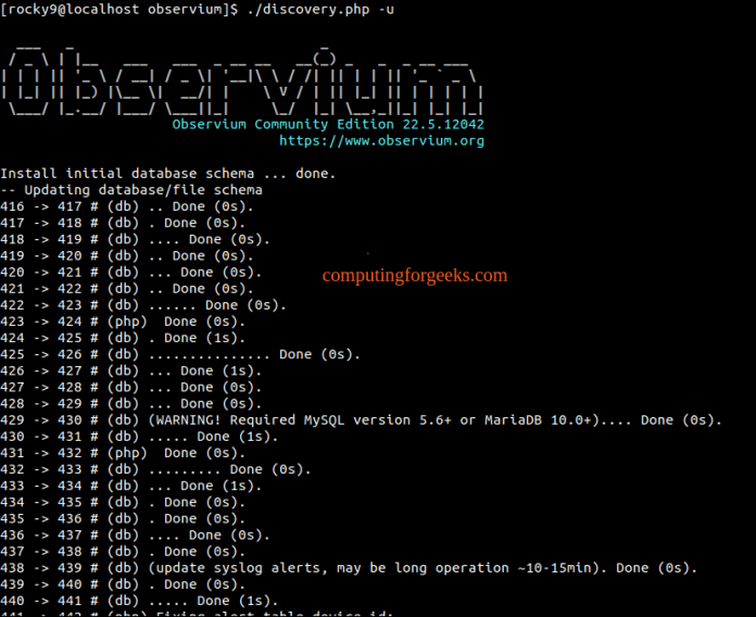 Install Observium Monitoring Tool on Rocky 9 / [Guide]