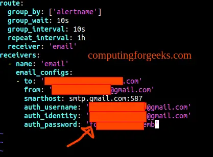 Configure Prometheus Email Alert Notification using Alertmanager 7 Prometheus Email Alert Notification using Alertmanager 9