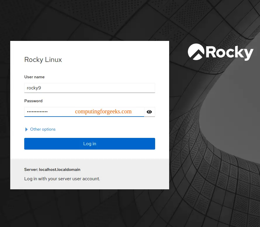 Manage Rocky Linux 9 / AlmaLinux 9 using Cockpit Dashboard 2 Rocky LinuxAlmaLinuxusing Cockpit Dashboard 1