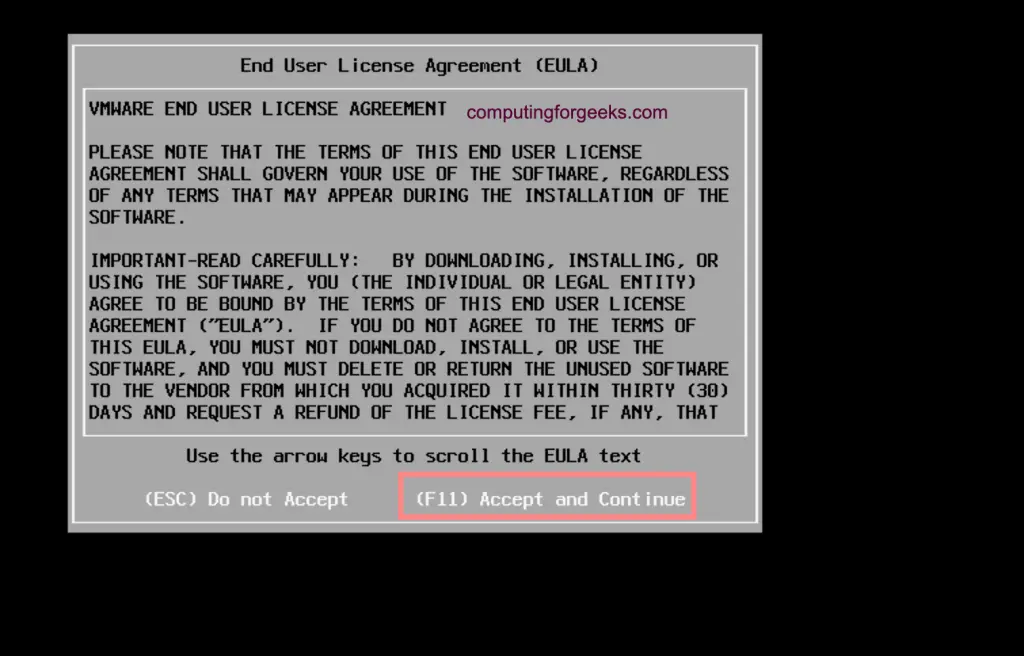 Install VMware vSphere ESXi 7 on Intel NUC 10/11 8 image 4