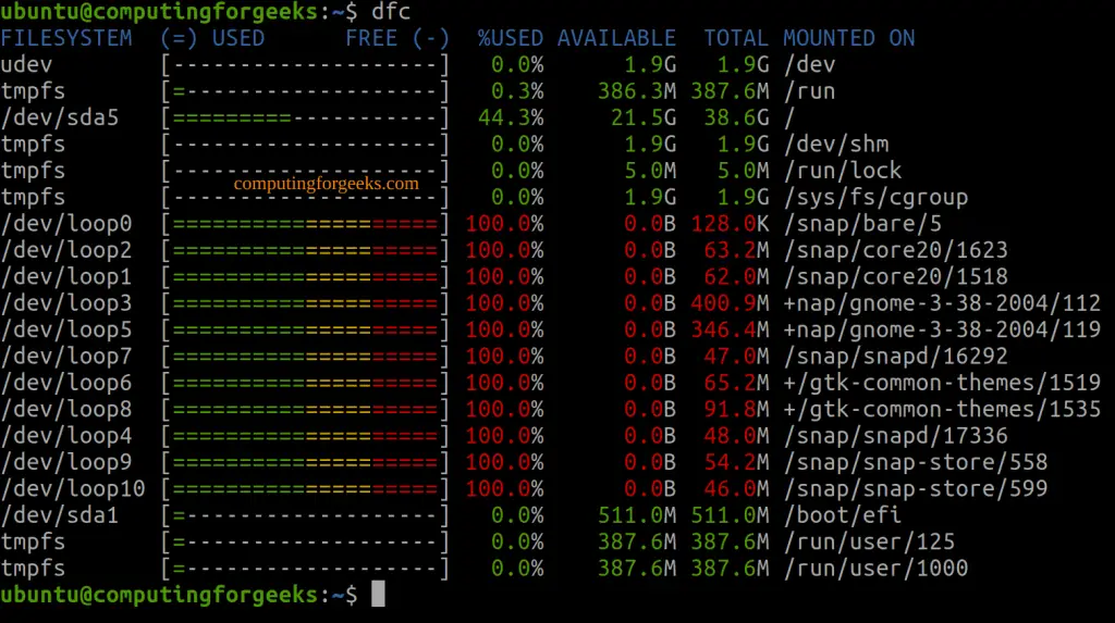 Disk Partitions and Disk Usage Tool on Linux 7