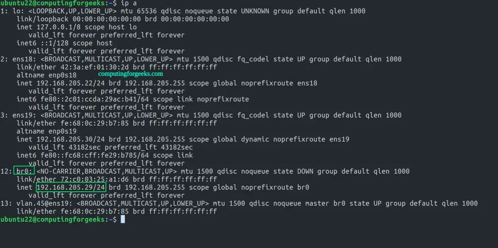 Configuring Linux Bridge / VLAN interface using Netplan on Ubuntu 7 Linux BridgeVLAN interface using Netplan 5
