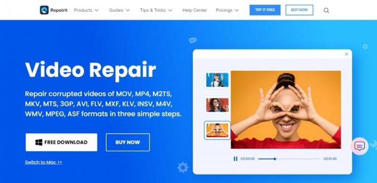 Repair Video With Repairit