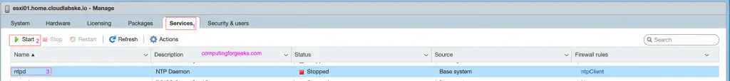 How To Configure NTP Time on vSphere ESXi / vCenter 1 vsphere esxi ntp 01