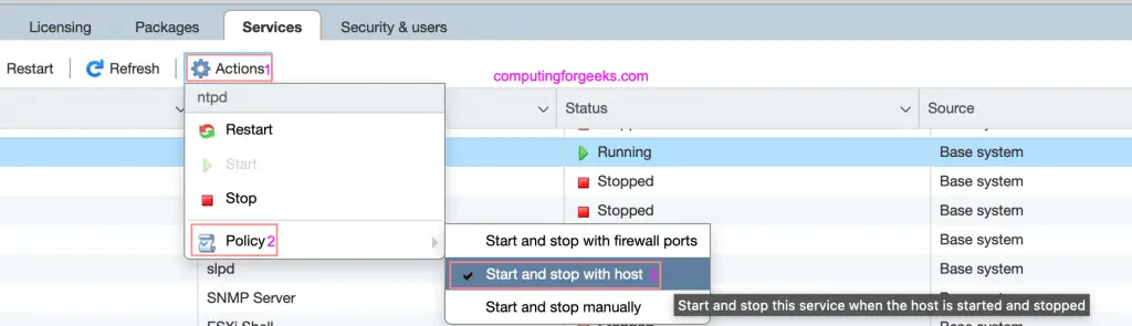 How To Configure NTP Time on vSphere ESXi / vCenter 2 vsphere esxi ntp 02