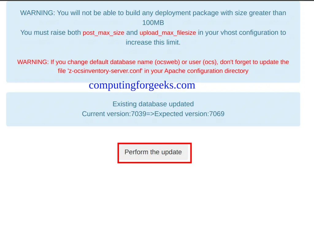 Install OCS Inventory Server on Rocky Linux 8 / AlmaLinux 8 3 OCS Inventory Server on Rocky Linux 8AlmaLinux 8 2