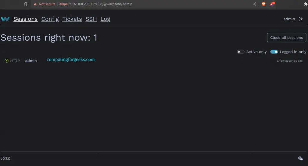 How To Setup SSH and MySQL Bastion Server using Warpgate 3 SSH and MySQL Bastion Server using Warpgate 1