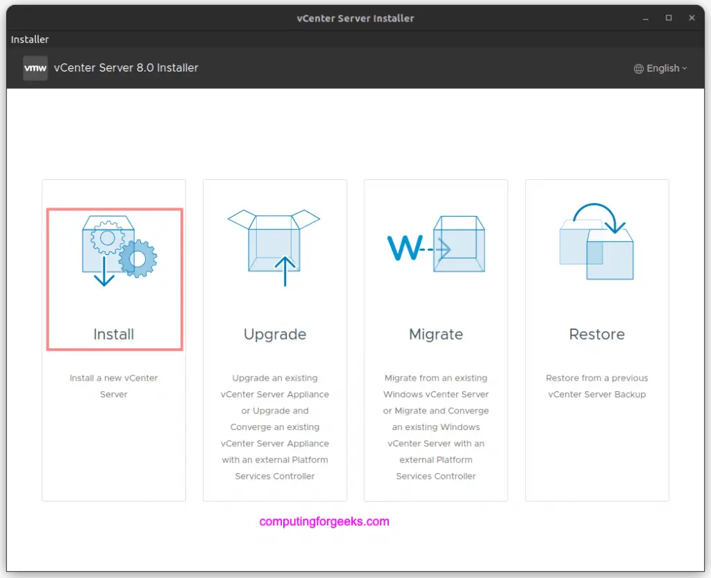 Install vSphere 8.0 – vCenter Server Appliance using Linux 16 install vsphere vcenter 8 05