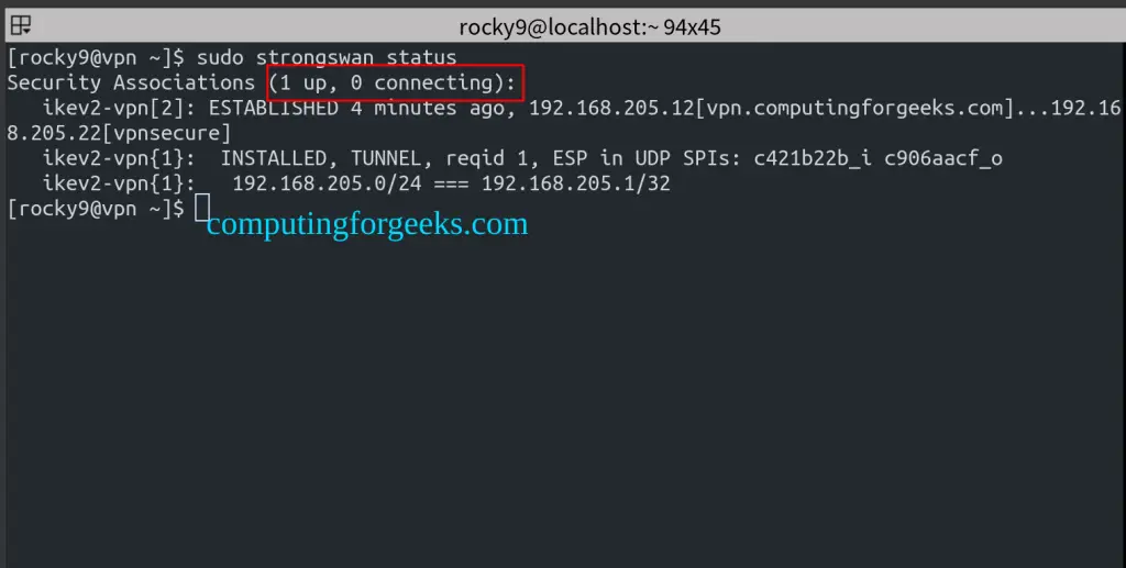 Install StrongSwan VPN Server on Rocky/AlmaLinux 8|9 2 Install StrongSwan VPN Server on Rocky