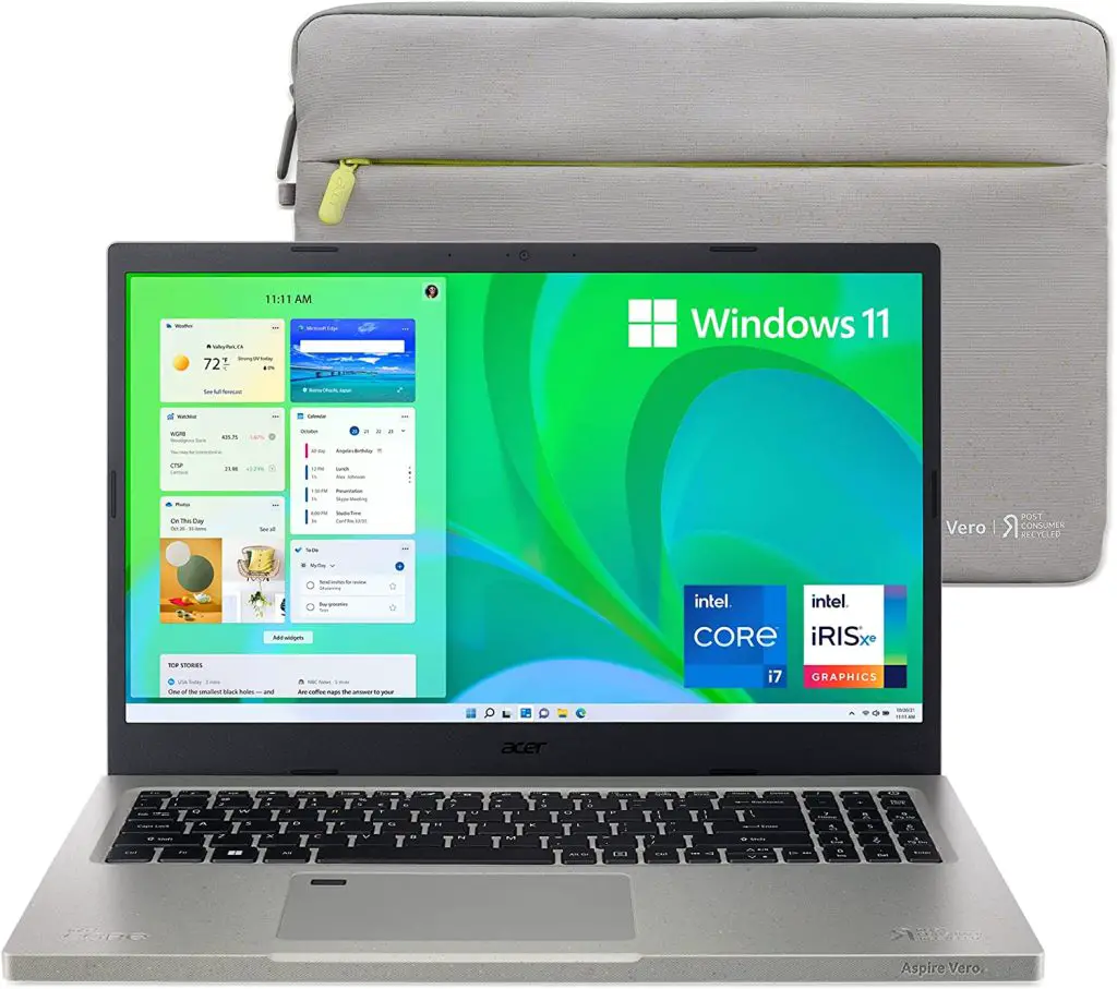 8 Best Laptops with Intel 11th Gen CPU for 2023 6 Acer Aspire Vero