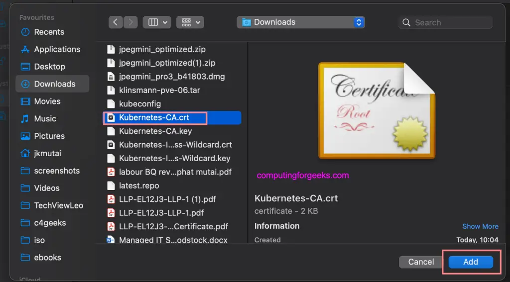 How To Expose Ansible AWX Service using Nginx Ingress 4 awx ingress ssl ca import 01
