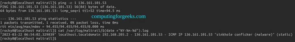 Detect Malicious traffic in your Network using Maltrail
