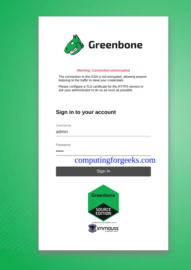 Run Greenbone Vulnerability Management in Docker Container 1 Greenbone Vulnerability Management in Docker Container